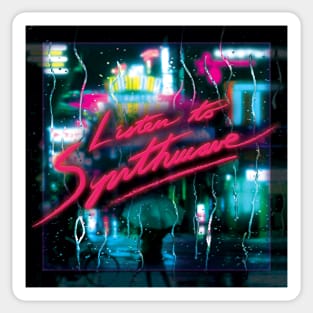 Listen to Synthwave - Shadows in the City Sticker